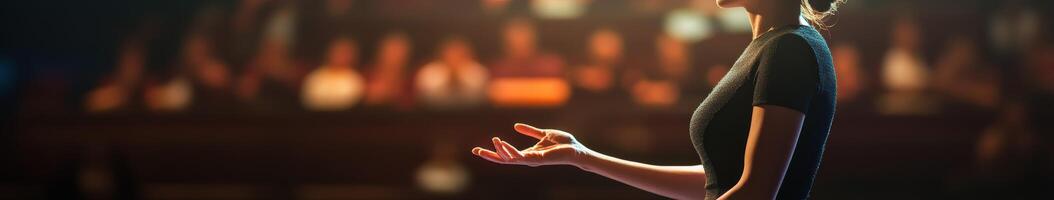 A person standing with their hands outstretched photo