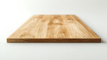 Smooth wooden surface showcasing natural grain patterns, ideal for design and crafting projects photo