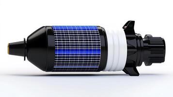 Solar-powered device designed for efficient energy conversion, showcased on a clean surface photo