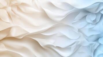 Soft, flowing fabric textures in a gradient of light colors. photo