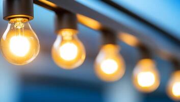 A close up of several light bulbs photo