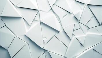 A textured surface of white geometric shapes creating a modern aesthetic. photo