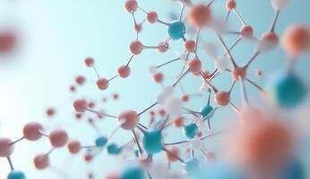 3d rendering of a molecule photo