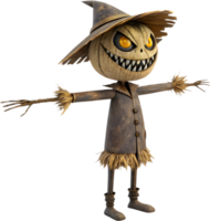 Cursed Scarecrow with an Unsettling Gaze and Sharp Teeth. . png