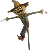 Mysterious Scarecrow with Sharp Claws in the Dark. . png