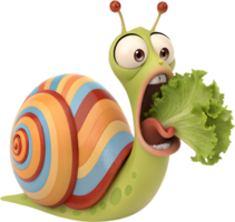 Cute Snail Design in Fun Playful Cartoon Style for Clipart. . png