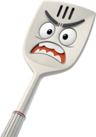Cute and Happy Spatula Character for Designs. . png