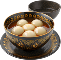 Tang Yuan Chinese dessert clipart for traditional food lovers. . png