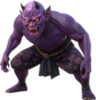 Horror yokai Japanese demon design cartoon clipart . png