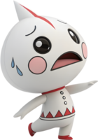 Fearsome yokai Japanese demon creature clipart . png