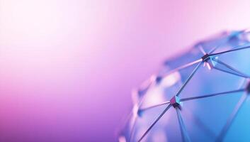 Abstract geometric structure with a gradient background. photo