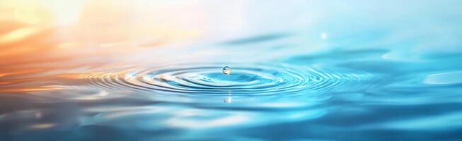 A serene image of water with ripples and soft colors. photo