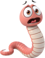 Lively cartoon worm for fun and vibrant clipart creation. . png