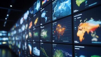 A large display of different types of maps photo