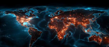 The world map is shown in this image photo