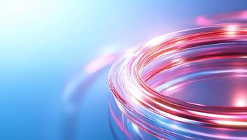Abstract design featuring luminous circular shapes and gradients. photo