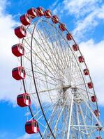 Ferris wheel of a national amusement park of mongolia. photo