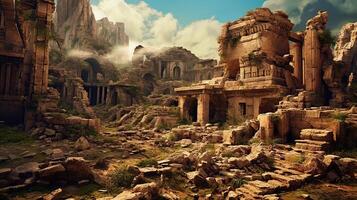 The ruins of ancient rome photo