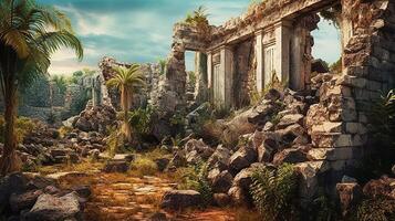 The ruins of ancient egypt photo