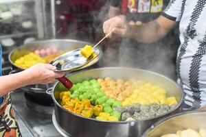 Dim Sum with different fillings in Jalan Alor streetfood in Kuala Lumpur photo