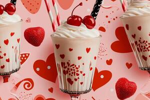 Valentine's Day Milkshakes photo
