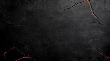 Dark, textured stone surface with cracks photo