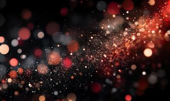 Abstract festive bokeh background photo
