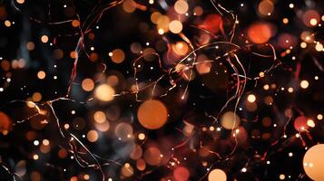 Festive, shimmering, bokeh background photo