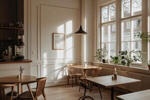 The table is white photo