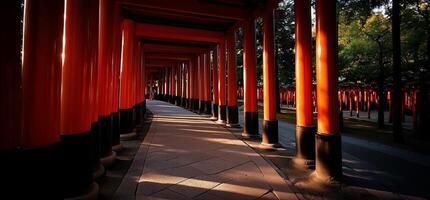 Red Torii Gateway Pathway photo