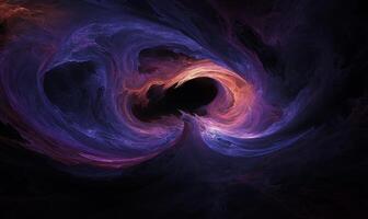 Abstract swirling fractal design photo