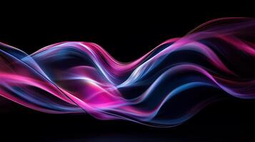 Abstract flowing lines of vibrant colors photo