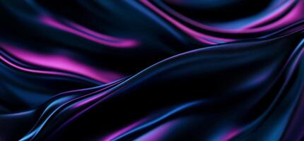 Fluid, vibrant, dark fabric photo