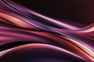 Abstract fluid forms in rich color gradients photo