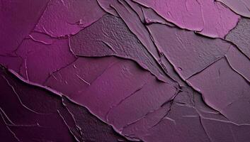 Deep purple, textured impasto paint photo