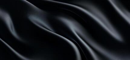Dark, flowing fabric with subtle waves and sheen photo