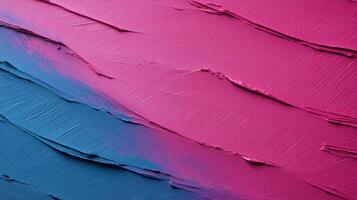 Abstract textured makeup smears in vibrant pink and blue photo