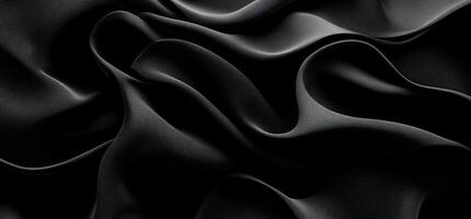 Dark, luxurious fabric drapes photo