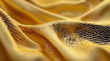 Luxurious golden fabric with subtle texture photo