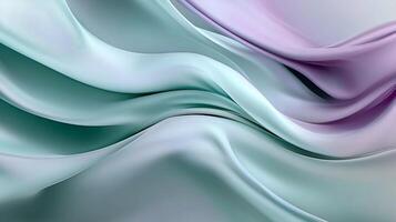 Flowing pastel fabric with soft, gentle curves and subtle color gradient photo