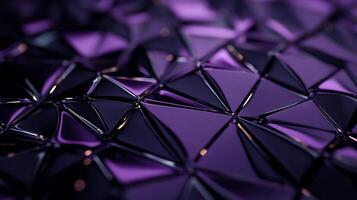 Dark purple, glossy triangular abstract texture photo