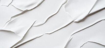 Abstract white texture with flowing, creased patterns photo