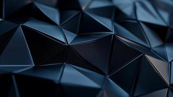 Dark, metallic, low-poly triangular texture photo