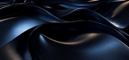 Dark, flowing fabric with subtle highlights and texture photo
