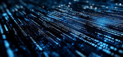 Data stream flowing photo