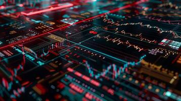 Interactive financial data visualization photo