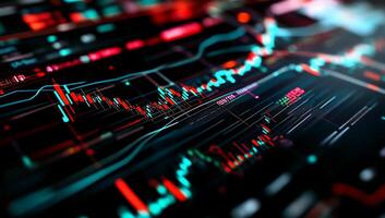 Dynamic financial data display photo