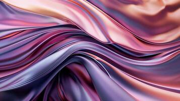 Abstract flowing fabric with gradient colours photo