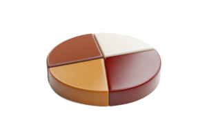 abstract colorful pie graph for business Shadowy Tint png