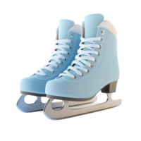 minimaliste la glace patins dans pastel couleurs affiché contre une Facile Contexte png